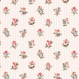 Petite Botanique Stripe Wallpaper