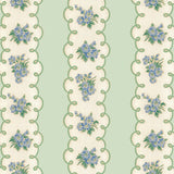 Pansy Stripe Wallpaper