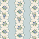 Pansy Stripe Wallpaper