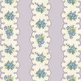 Pansy Stripe Wallpaper