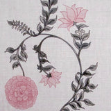 Poppy Stripe on Oatmeal