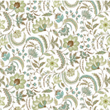 Floral Scroll on Oyster