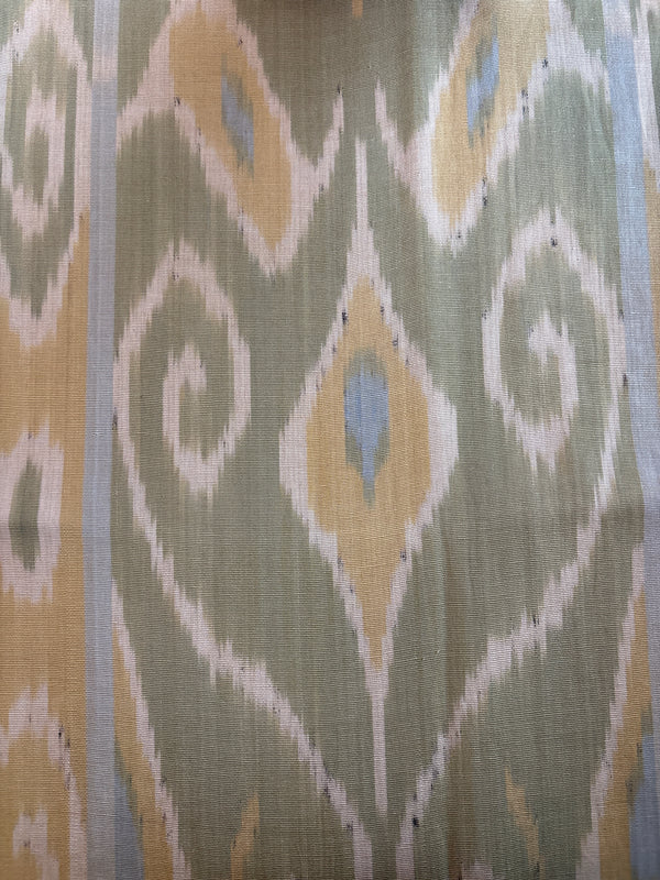 Vtg. Turkish Silk Ikat Pillow -Dandelion - 16x14