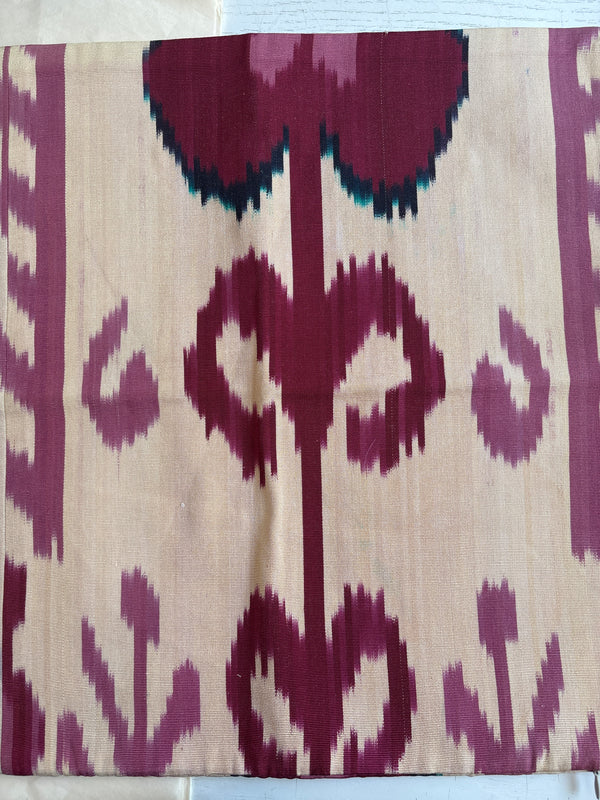 Vtg. Turkish Silk Ikat - Tulip - 18x18