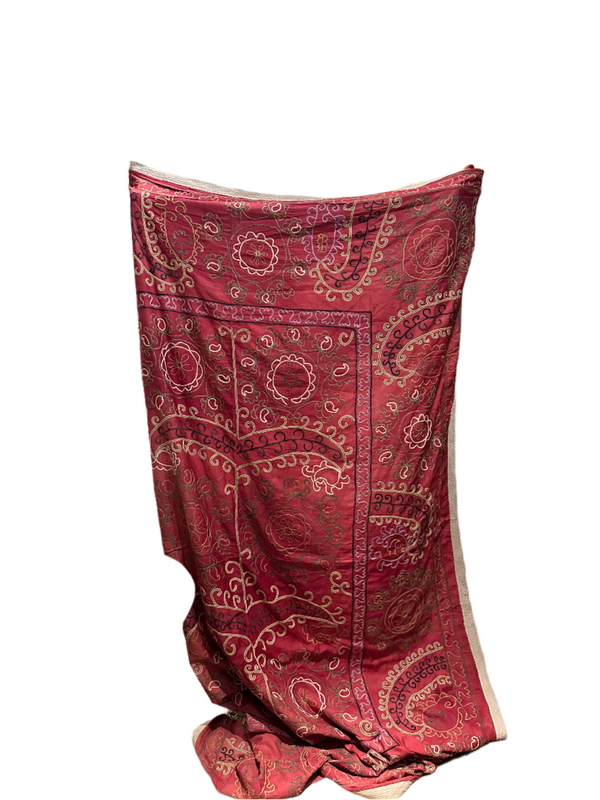 Instabul Sourced Suzani in Pink/Red