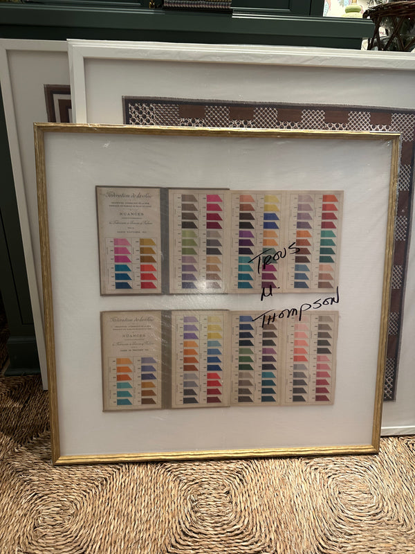 Large Framed Ribbon Books