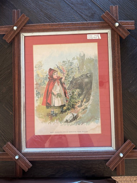Hand-Carved Frame with Antq. French Nuancier 22.5 x 18.5
