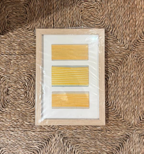 Framed Vtg. Yellow Wraps