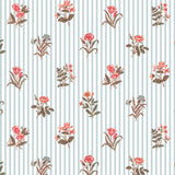 Petite Botanique Stripe Wallpaper