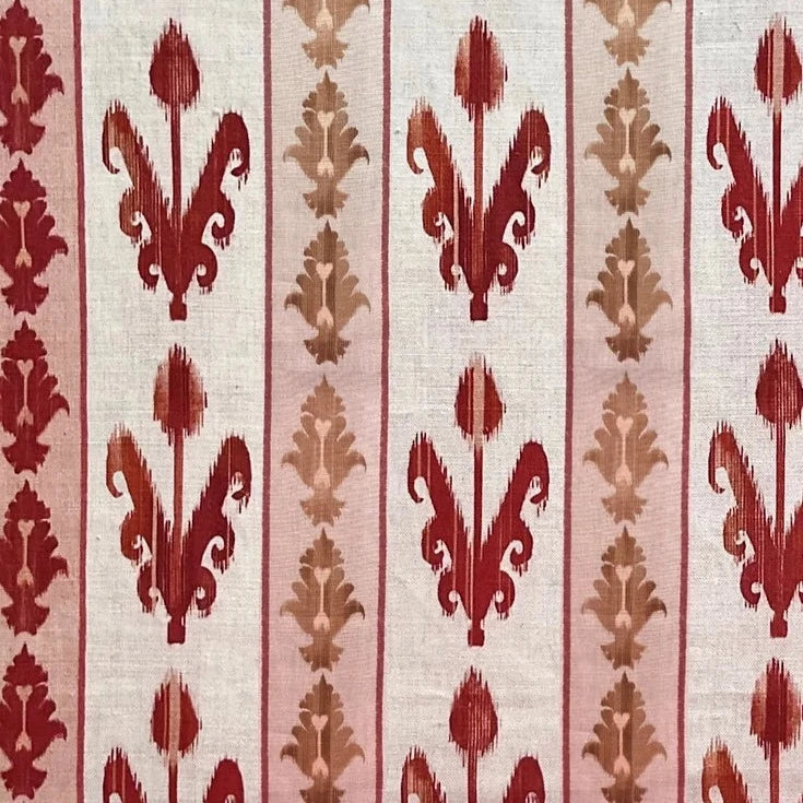 Ikat Tulip Stripe on Oatmeal